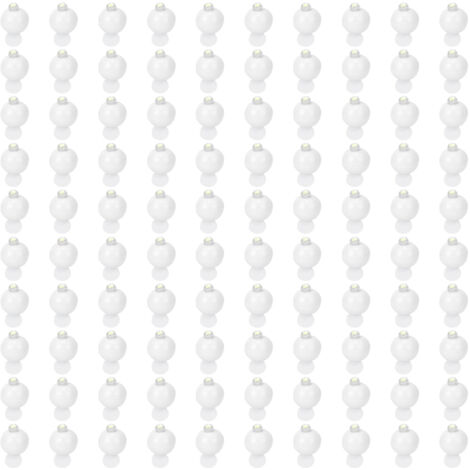 Miniatur-LED-Lichtkugeln (100 Stück) - Weiße Lichter, LED-Ballons für festliche Dekorationen (Weihnachten, Hochzeit, Party, Geburtstag)