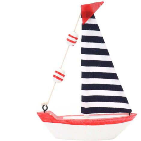 Miniatur-Segelboot aus Holz – Elegante Dekoration für Zuhause oder Büro