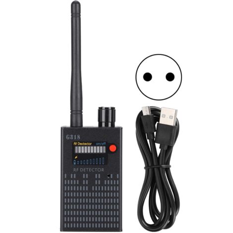 Miniatur-Spionagekamera-Detektor 100–240 V, Anti-Spionage-Sicherheitswerkzeug mit EU-Stecker
