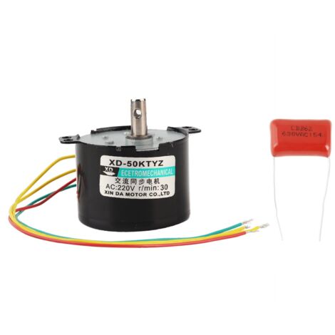 Miniatur-Synchronmotor mit niedriger Drehzahl, 220 V Wechselstrom (30 U/min)