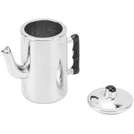 Miniatur-Wasserkocher im Maßstab 1:12 für Puppenhäuser, Küchenaccessoire und Dekoration aus einer Legierung.