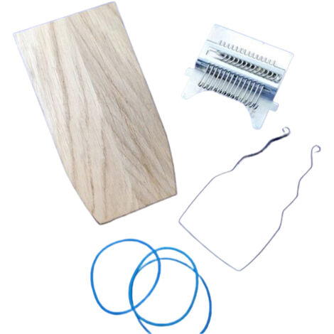 Miniatur-Webstuhl aus Holz – Reparaturset für Kleidung und Socken – Bastelidee