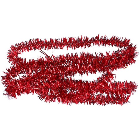 Miniatur-Weihnachtsband 45 cm für Puppenhäuser, glänzende Metalldekoration