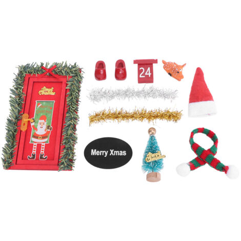 Miniatur-Weihnachtsdekorationsset für Puppenhäuser – DIY-Zubehör im Maßstab 1:12 und 1:6