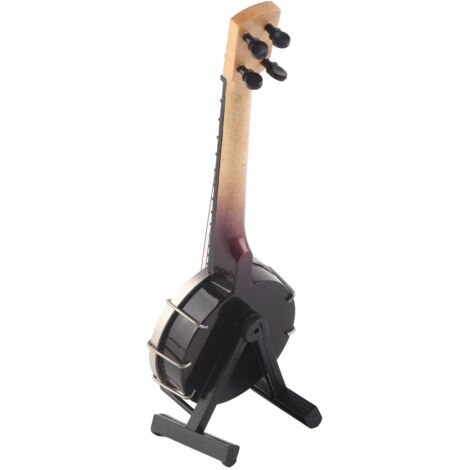 Miniature Banjo pour Maison de Poupée - Accessoire Décoratif avec Boîte - Cadeau Créatif