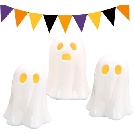 miniature fantme statue de fantme dHalloween avec lumire LED