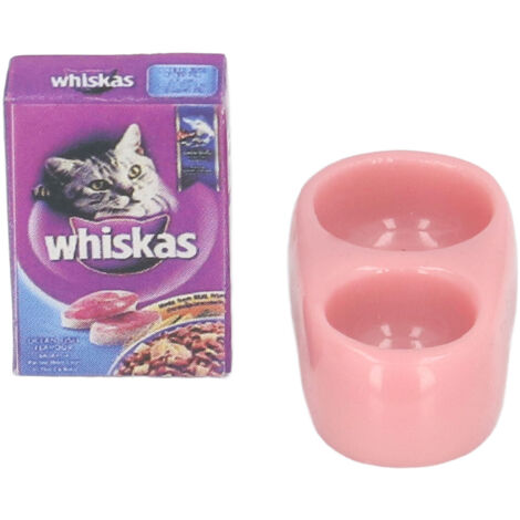 Miniature Nourriture pour Chats 1:12 - Accessoire Détaillé pour Maison de Poupée, Nourriture pour Chiens et Chats Miniature