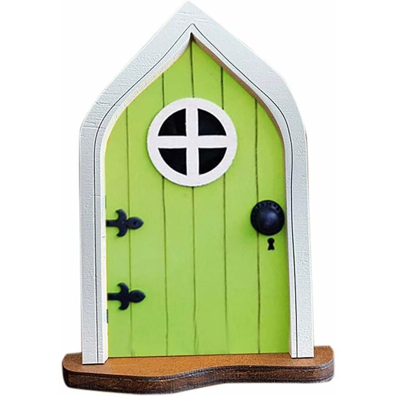 Shining House - Miniature Petite Fée Maison Portes et Fenêtres Miniature Cabane Maison de Campagne Petite Fée Porte Jardin Art Déco Sculpture Petite