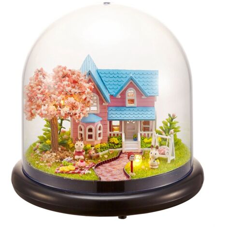 Miniaturhaus-Bausatz mit LEDs für die Weihnachtsdekoration – Kreatives DIY-Geschenk