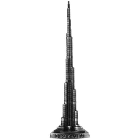 Miniaturmodell des Burj Khalifa aus einer Legierung, Miniatur-Büro- und Heimdekoration für Dubai