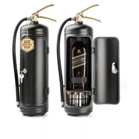 Minibar extincteur, cave à vin, cadeau idéal pour homme, noir