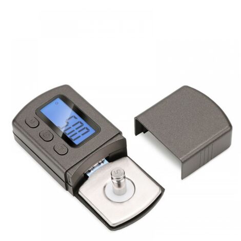 Minibáscula electrónica para joyería con medidor de presión de aguja para tocadiscos de vinilo de 5 g/0,01 g y retroiluminación LCD