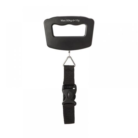Minibáscula electrónica portátil de 50 kg/10 g con tira de tela, dos pilas incluidas