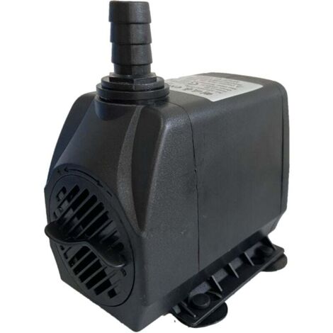 Minibomba de agua KZQ (600 l/h, 10 W), ultrasilenciosa y de alta elevación para acuarios, para fuentes con cable de alimentación de 1,5 m, ideal para estanques, fuentes y estatuas.