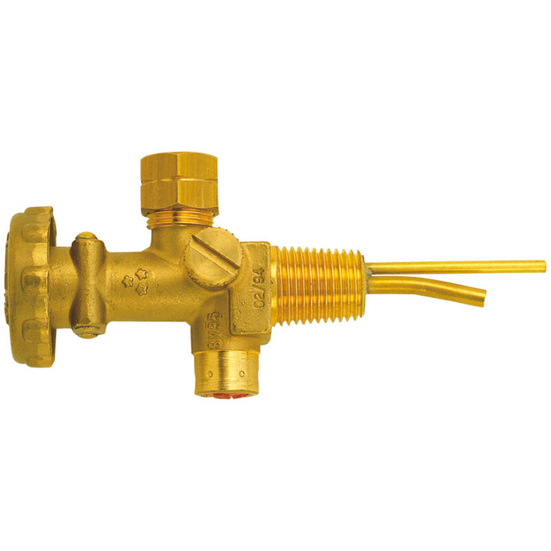 GCE - Minibouteille de gaz propane, Modèle : Valve pour minibouteille avec sécurité anti-surpression