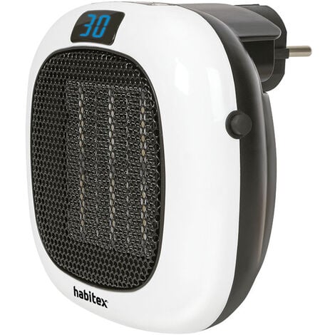 Taurus Tropicano Plug Heater Mini Calefactor Cerámico 500W Negro