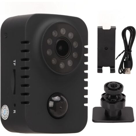 Minicámara portátil MD29, lente gran angular HD 1080P, visión nocturna automática, grabación de video PIR, larga duración en espera, soporte universal