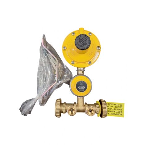 Minicentralina doppio stadio gas 10 kg con regolatore