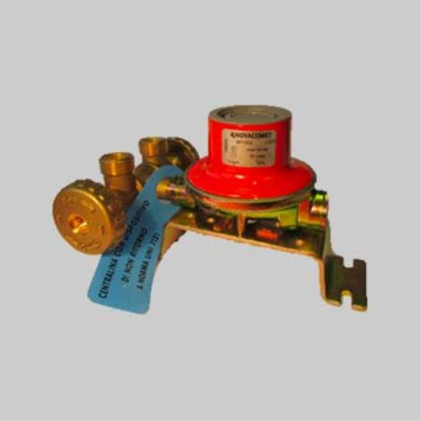 Minicentralina due attacchi con regolatore 10 kg/h con regolatore bp 2205 NOVA COMET