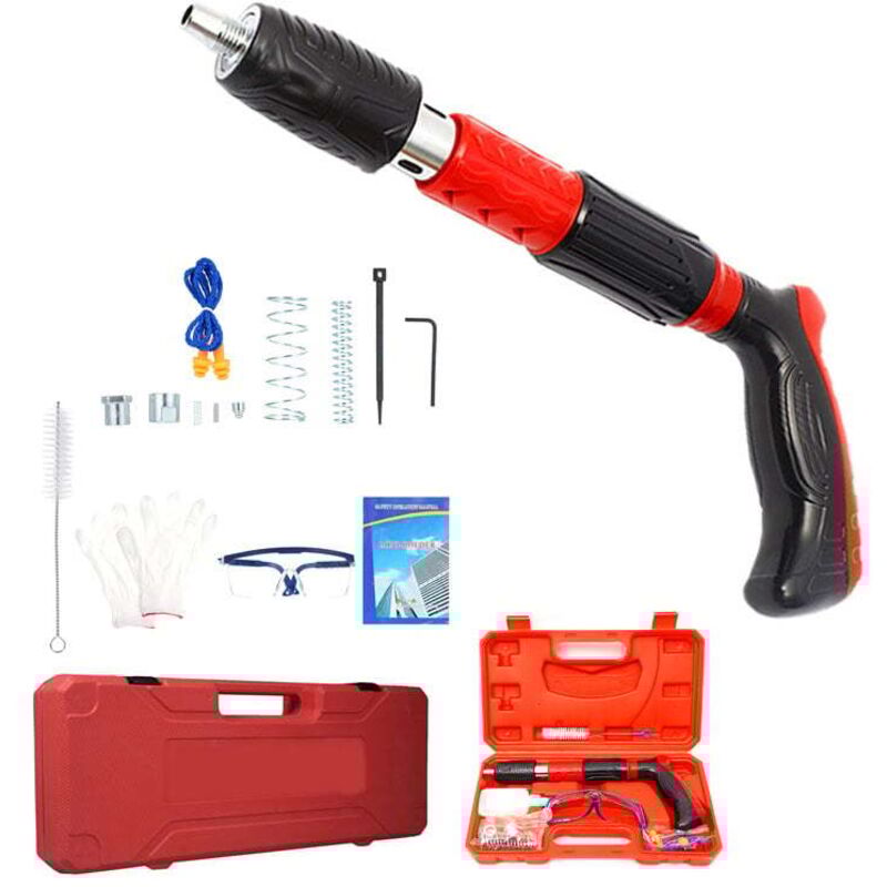 Ej.life - Miniclavadora manual y portátil, ajustable en 5 velocidades, para hormigón, carpintería y decoración, para pared de ladrillo rojo