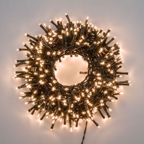 MiniCluster ø6cm NTL 1500 LED BIANCO CALDO 4+30,5m  Luci di Natale
