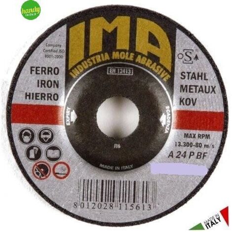 Minidisco ima per ferro piano ø125 x 3,2 x 22,23 mm