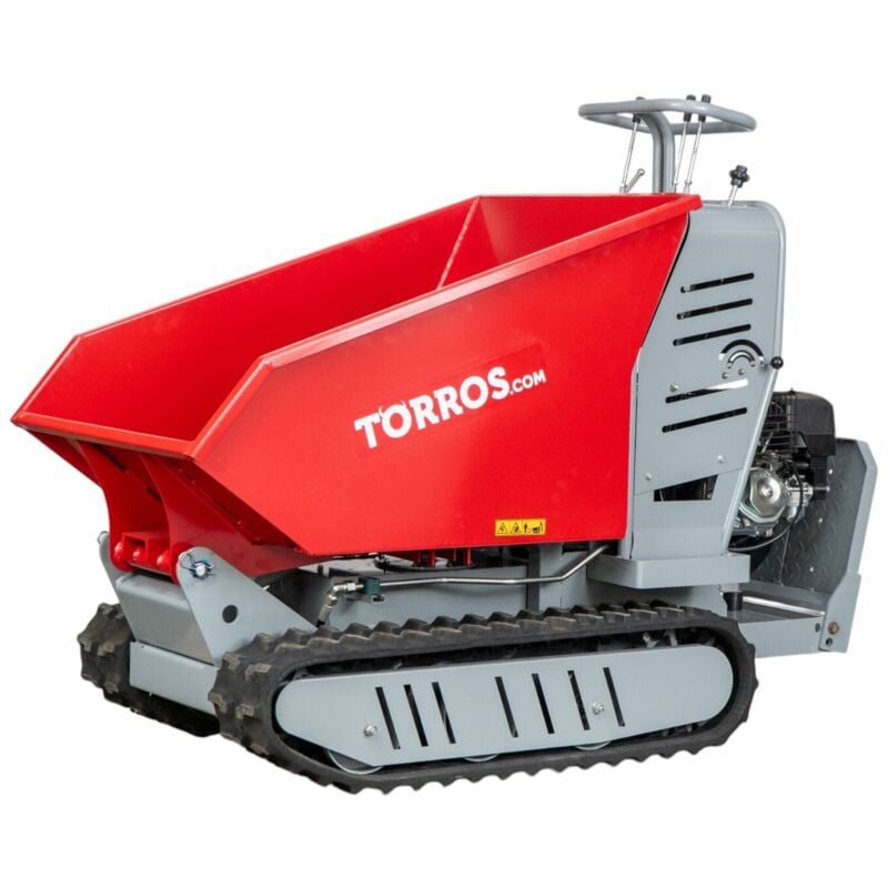 Torros - Minidumper hydrostatique à chenilles benne basculante 500kg 9CH HRD500H
