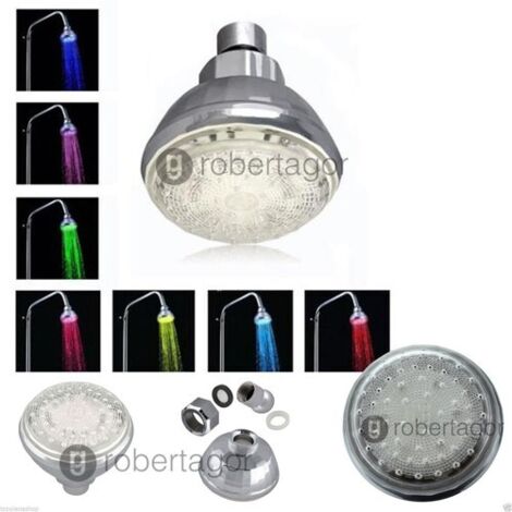 MINIDUSCHKOPFMISCHERBADEZIMMERLEDRGBCHROMOTHERAPIEMULTICOLOR7FARBEN
