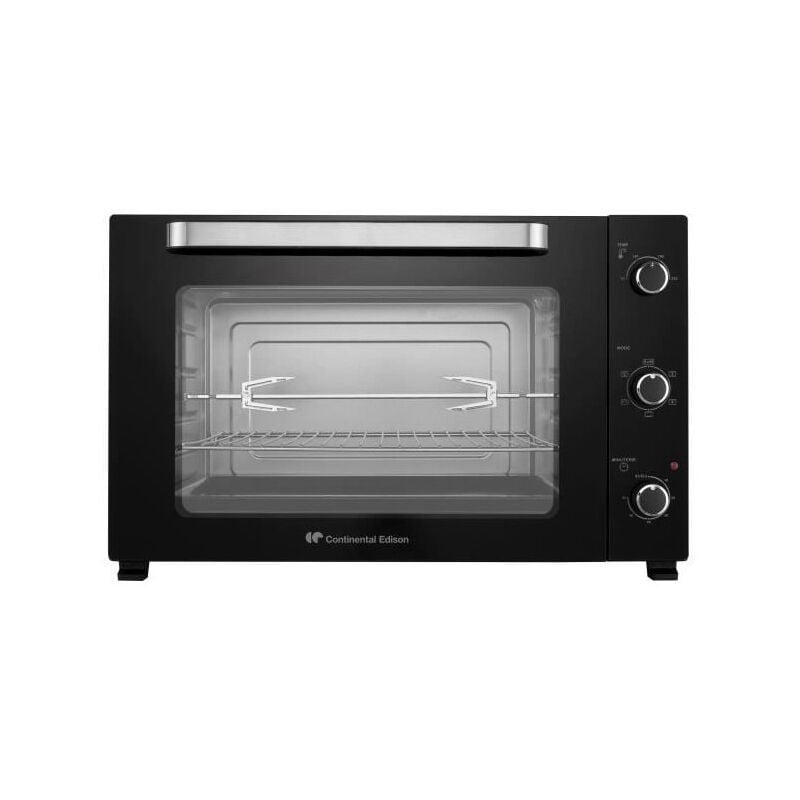 Continental Edison - Minifour électrique -Chaleur tournante CEMF80B - Noir - L68 x H42,8 x p 48 cm
