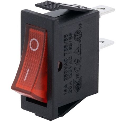 MINIINTERRUTTORE BIPOLARE ILLUMINATO - VT-206-1211