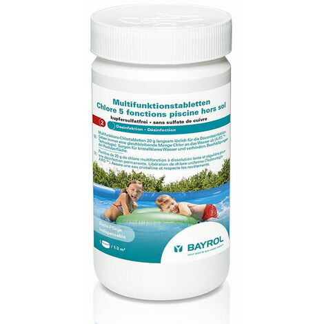Chlore 5 fonctions pour piscine hors-sol 1 Kg - Bayrol