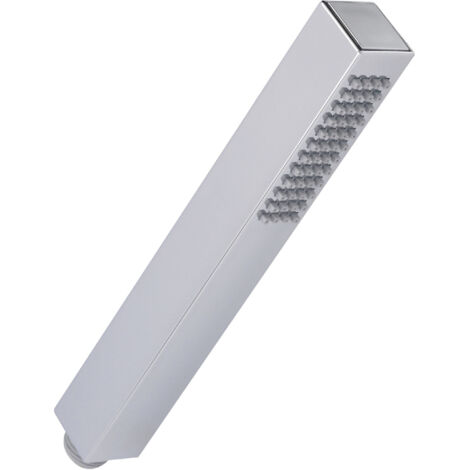 Minimalist Square Single Function Shower Handset  Chrome