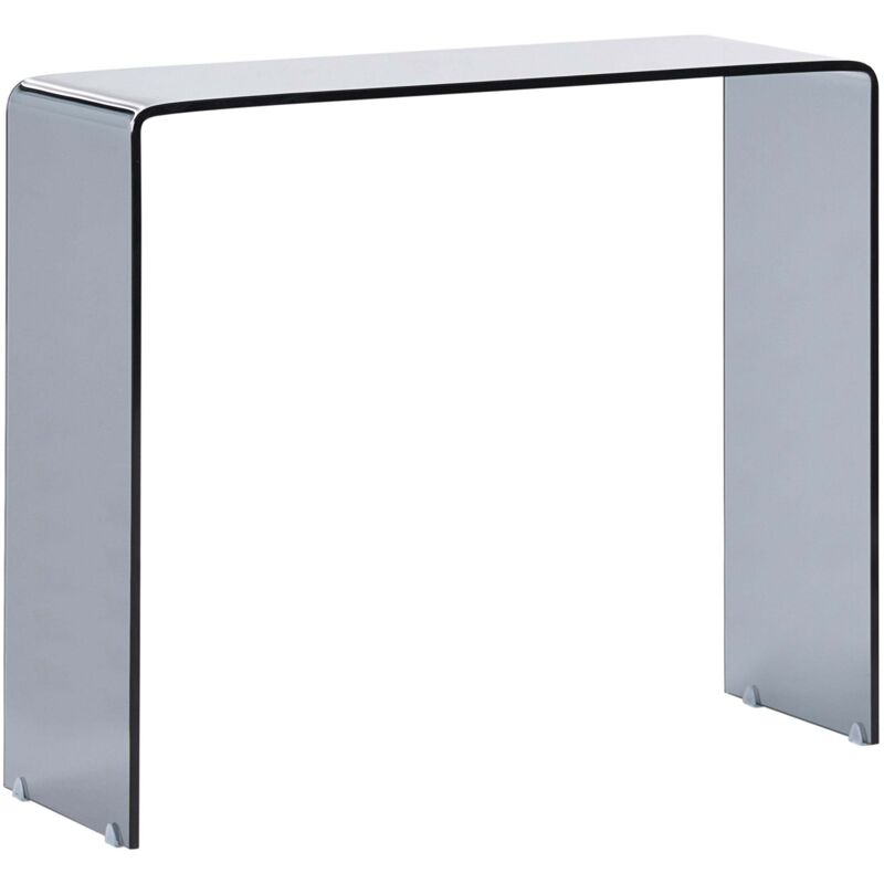Beliani Console Table Kendall Tempered Glass Black