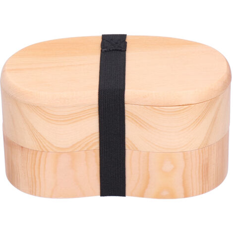 Minimalistische Bento-Box aus Holz – Tragbare Lunchbox für Studenten und Berufstätige