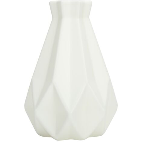 Minimalistische geometrische Vase aus Keramik und Kunststoff für den Couchtisch