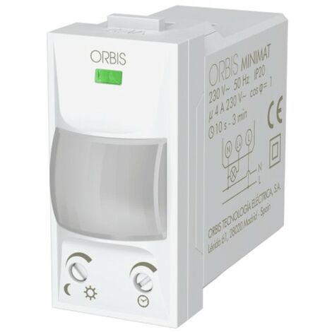 Orbis rilevatore di movimento da incasso minimat colore bianco antracite e alluminio ob135312