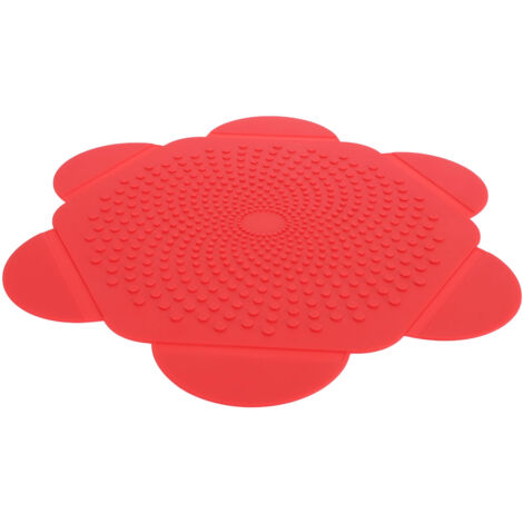 Minimize Mess Non Slip Heat Resistant Multi Purpose Dishwasher Safe Pot Holder Trivet Mat for Hot Dishes Red