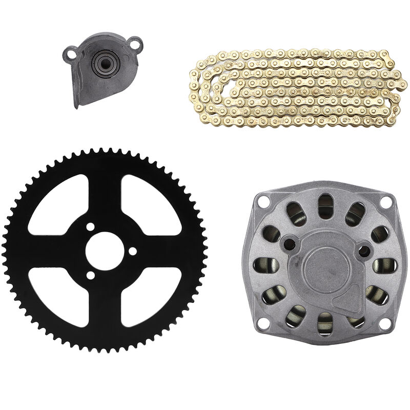 Jeffergarden - Minimoto 6T Embrayage Tambour Gear Box, 68T Chaîne Arrière Pignon 25H Chaîne pour 2 Temps 47cc 49cc Minimoto Pocket Bike Quad atv