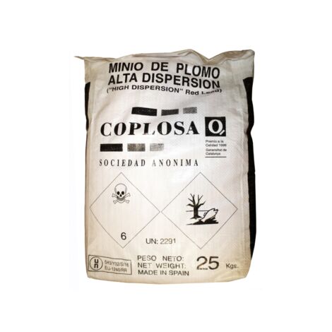 Minio saco de plomo de 25 kg.