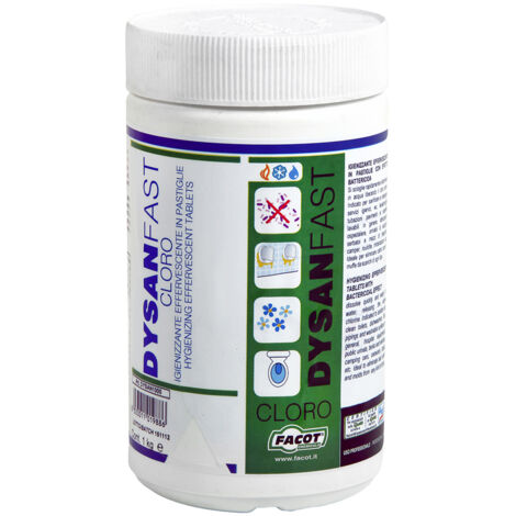 MINIPASTIGLIE DI CLORO ATTIVO DYSANFAST-CLORO 1 kg past. 3.5 gr FACOT