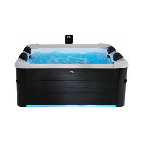 Minipiscina idromassaggio rigida da esterno, 6-8 sedute 180x180cm wi-fi smart Mspa Oslo Plus