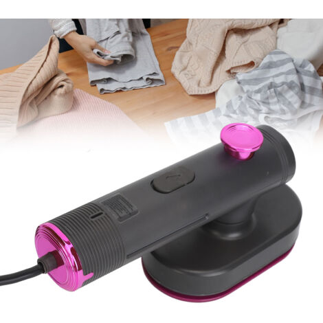 Miniplancha de mano con función de vapor – Miniplancha portátil para viajes y uso doméstico – Se calienta rápidamente, ideal para todo tipo de tejidos – Adaptador de 220 V (UE)