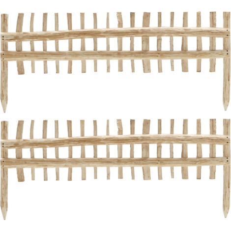 Minirecinzione 2 Pezzi 115x50 cm in Nocciolo Naturale