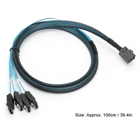 MiniSAS H0107 auf 4 SATA Server-Übertragungskabel, 8643, 100 cm HD