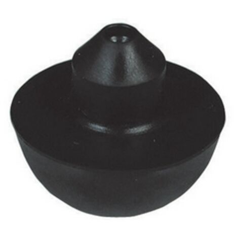 Minisfera in gomma nera 3x3 cm