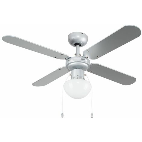 Minisun 42 With Remote Control 107cm Metal Grey Modern Ceiling Fan