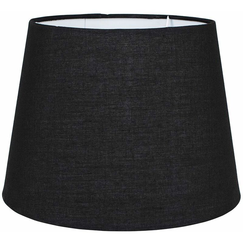 25cm Tapered Table / Floor Lamp Shade - Black