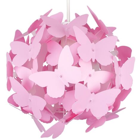 main image of "MiniSun - Childrens Bedroom Butterfly Ceiling Pendant Light Shade Kids Lampshade"