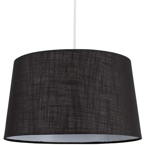 MiniSun Faux Linen Shades Ceiling Pendant Table Lamp Light LED Bulb