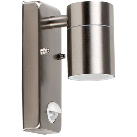 IP44 Energy Saving Stainless Steal and Plastic Wall Light